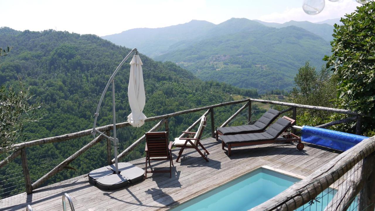 Piscina Con Vista Villa Bagni di Lucca Luaran gambar